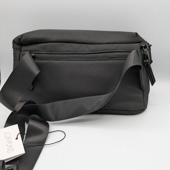 Joan & David 15" High-Density Quilted Nylon Passport Sling Pouch, Black, New - Picture 3 of 16